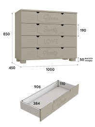 Комод ДримСтар ДС-12