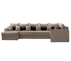 Диваны угловые в гостиную, Диван модульный со спальным местом Мэдисон П-образный