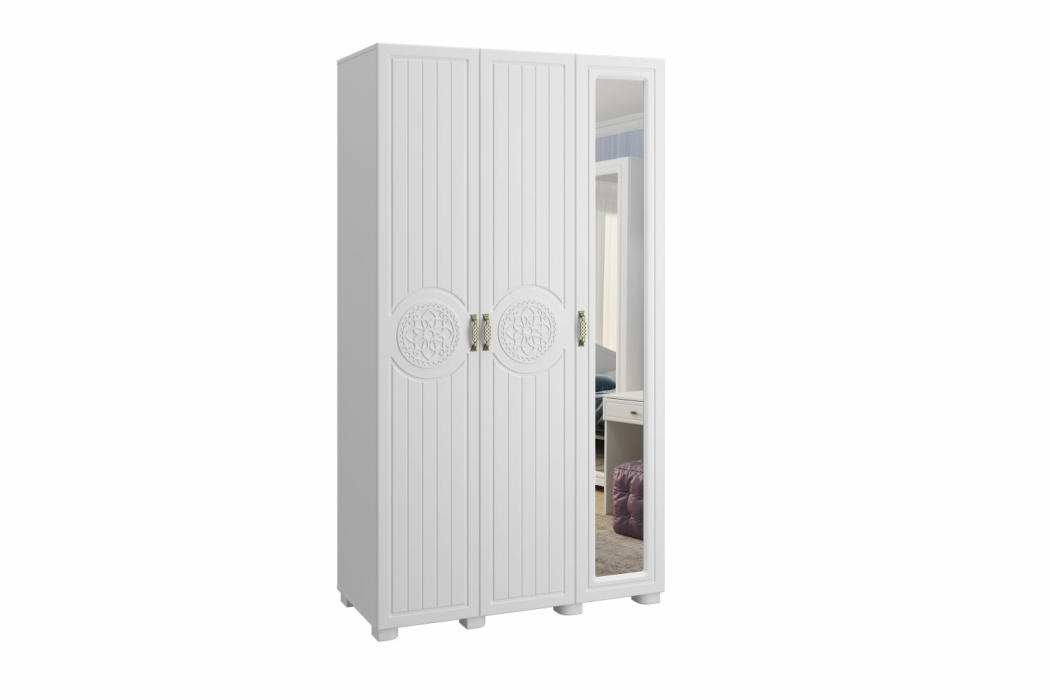 Шкафы распашные, Шкаф «Монблан» МБ-24К комбинированный