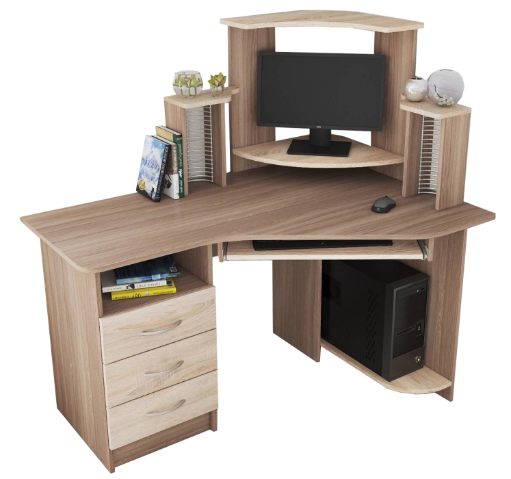 Детские парты, столы и стулья, Стол компьютерный Грета-7