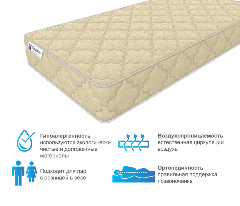 900 x 2000, Матрас DreamLine Селена 900x2000