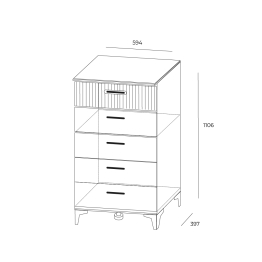 Комод узкий Дюна