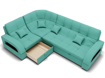 Модульный диван Майами-3,микровелюр,антивандальная и водостойкая ткань,венеция