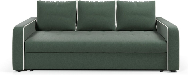 Диван-кровать прямой Атланта с кантом еврокнижка,велюр