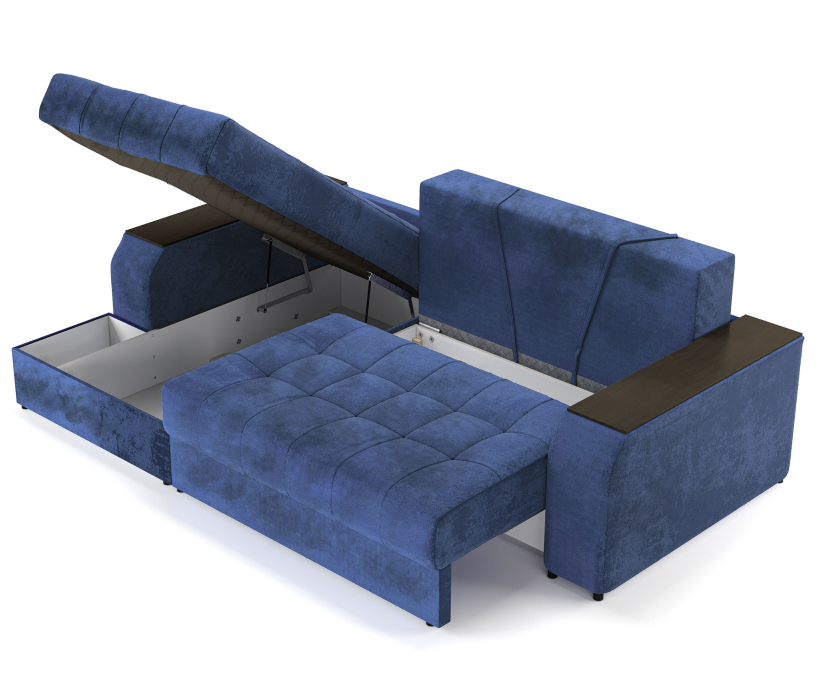 Диваны угловые в гостиную, Угловой диван-кровать Лас-Вегас левый, шенилл