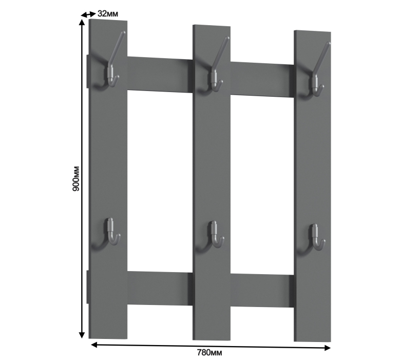 Настенные, Вешалка Леон СБ-3348