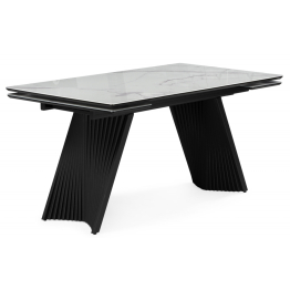 Стеклянный стол Вейв 140(200)х80