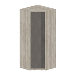 Шкаф угловой Шер ШК-2321, дуб серый/айронвуд серебро