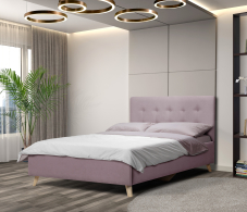 Кровати с мягким изголовьем, Кровать с мягкий изголовьем Адель 1,2, микровелюр