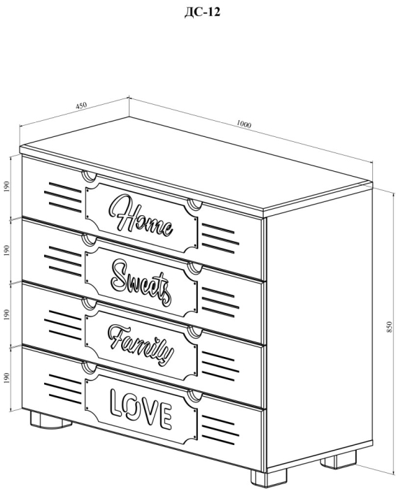 Комоды, Комод ДримСтар ДС-12