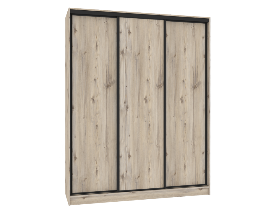 Шкафы-купе, Шкаф-купе 3-дв  Домашний 1800 лдсп/лдсп  (в2295*ш1800*г595)