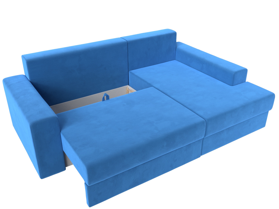 Диваны угловые в гостиную, Угловой диван Майами правый угол, велюр