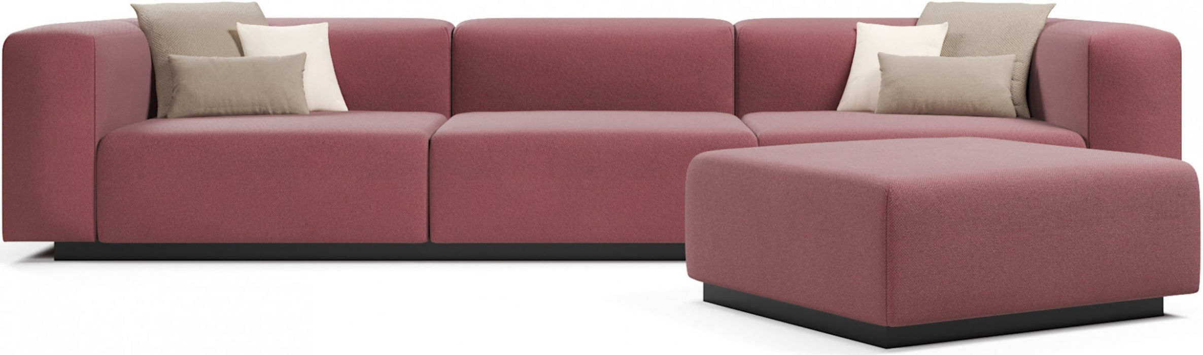 Диваны прямые, Диван прямой модульный нераскладной Наполи 2, велюр