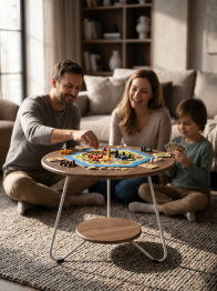 Стол журнальный БьютиСтайл 38 дуб сонома/белый