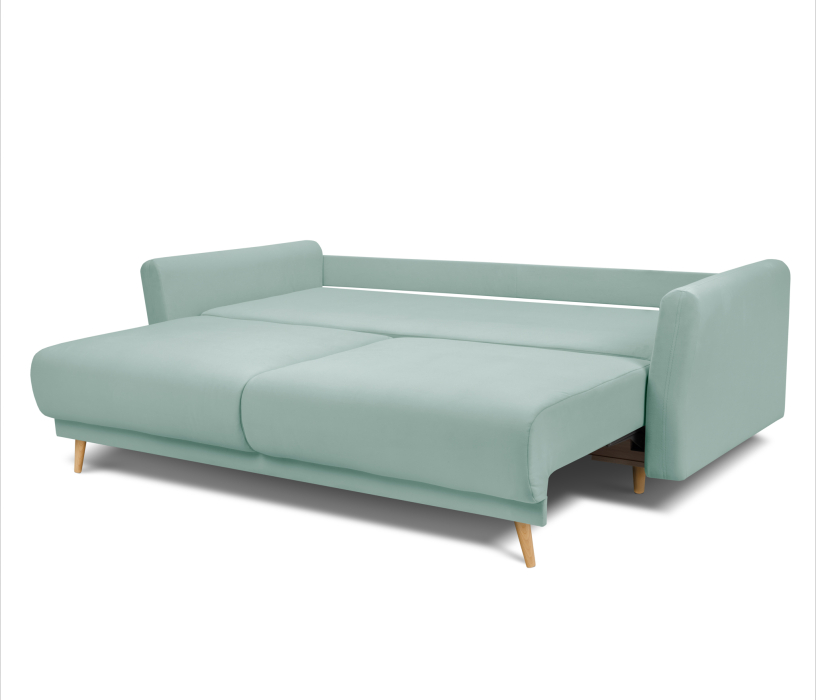 Диваны еврокнижки, Диван кровать прямой со спальным местом "Мия", микровелюр