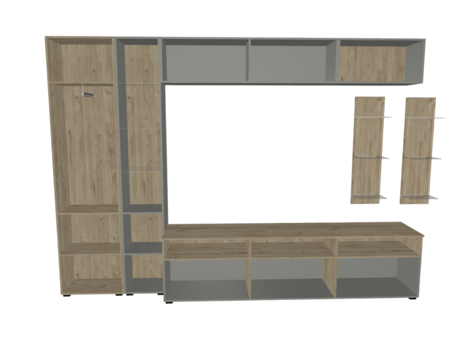 Стенки для гостиной, Модульная гостиная Стелла композиция 1