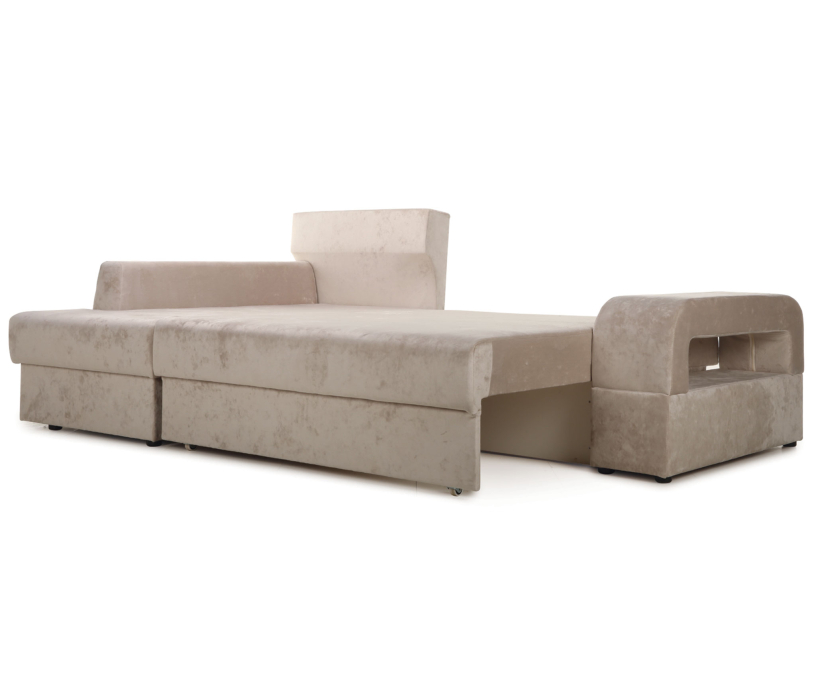 Диваны угловые в гостиную, Угловой диван Марго 1 левый, велюр