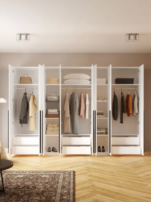 Шкафы распашные, Шкаф распашной 8-ми дверный София 2200х3200х520 мм