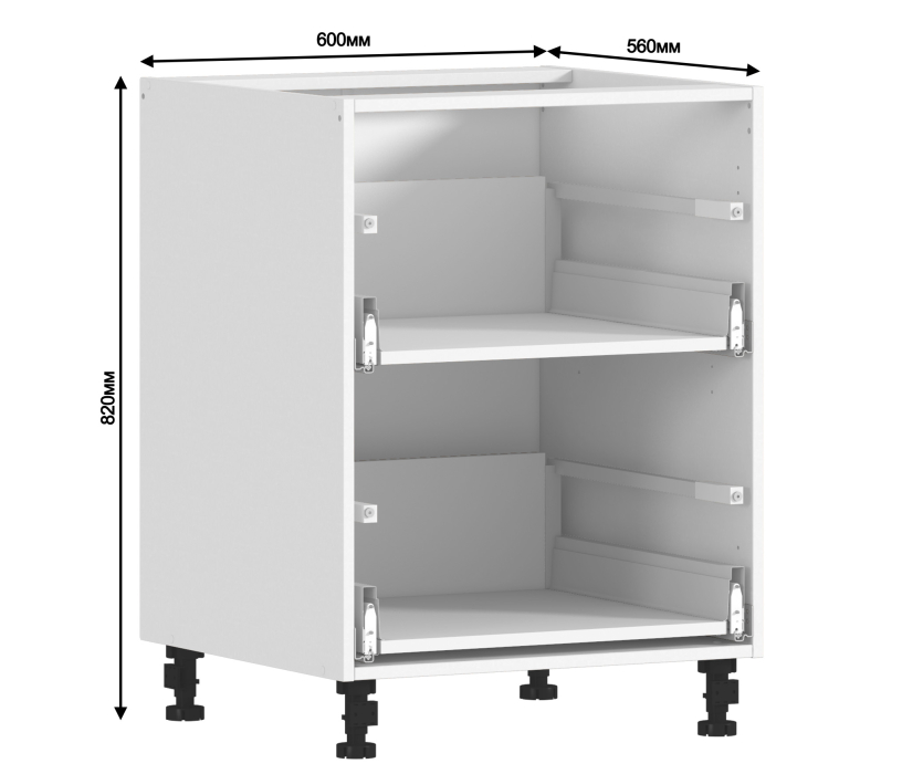 Корпус, Регина корпус для стола 2 ящ 60х82 см