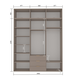 Шкаф Фиеста  с антресолью