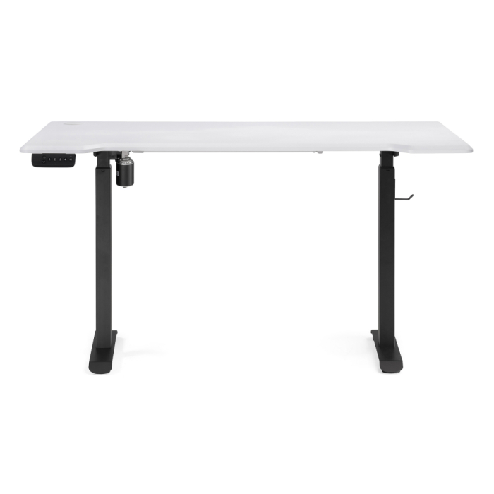 Прямые компьютерные столы, Компьютерный стол Маркос с механизмом подъема 140х80х75, черный