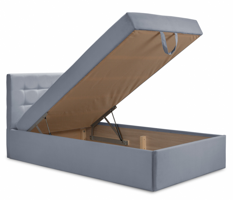 Кровати с мягким изголовьем, Кровать тахта Слип 120 с подъемным механизмом, микровелюр