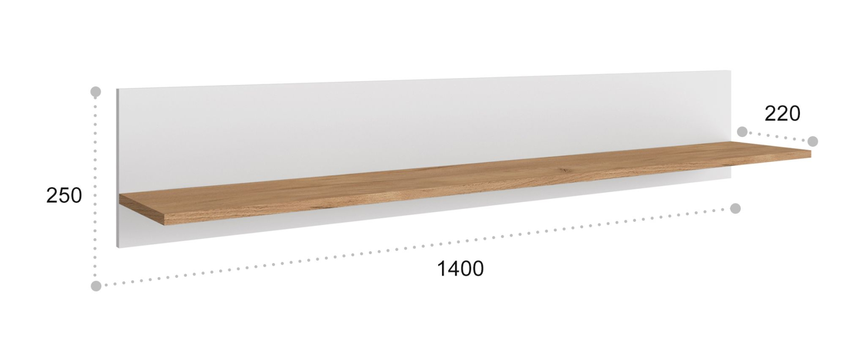 Настенные полки, Полка Ирма ИР-22