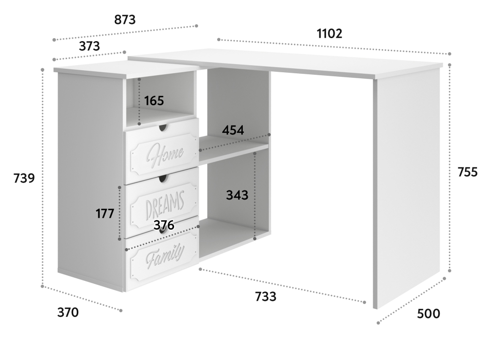 Угловые, Стол угловой Дримстар ДС-5