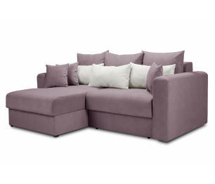 Диван угловой еврокнижка со спальным местом Мэдисон, микровелюр