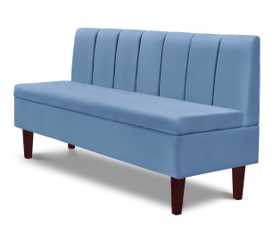 Диван прямой на ножках Лео 154, микровелюр