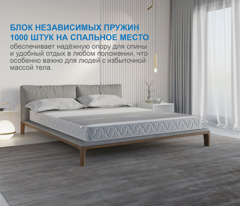 1400 x 2000, Матрас Наслаждение-Рафаэль в чехле Magnetic 1400х1900