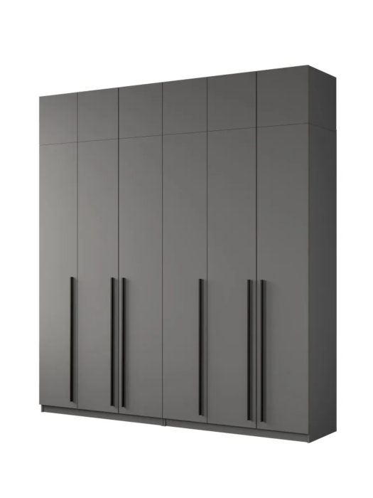 Шкафы распашные, Шкаф распашной 6-ти дверный с антресолью София 2600х2400х520 мм