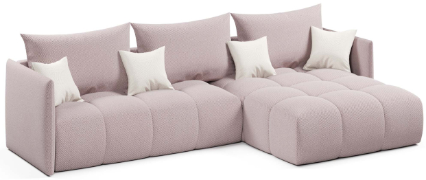 Диван угловой Лагуна еврокнижка, велюр