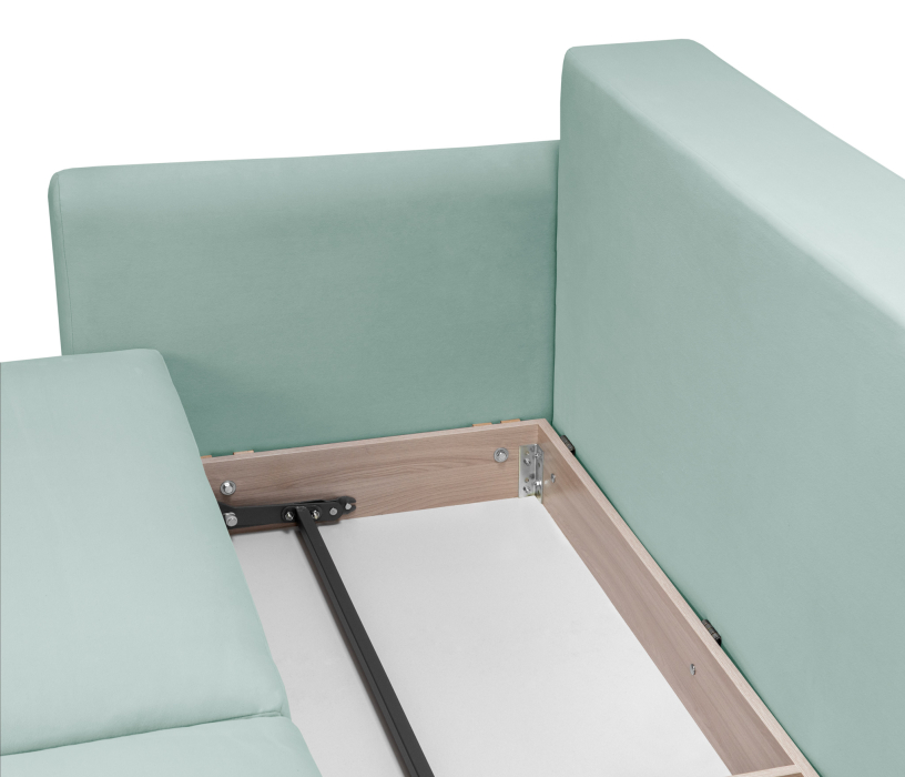 Диваны еврокнижки, Диван кровать прямой со спальным местом "Мия", микровелюр