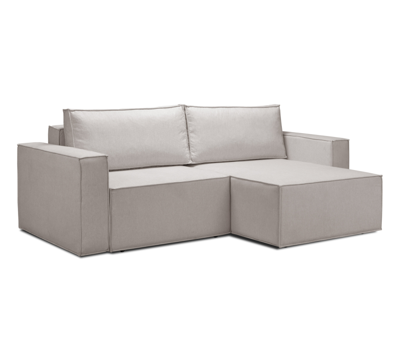 Диваны угловые в гостиную, Диван угловой Чикаго со спальным местом, микровелюр