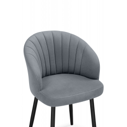 Стул на металлокаркасе Бэнбу некрутящийся marseille (чёрный)