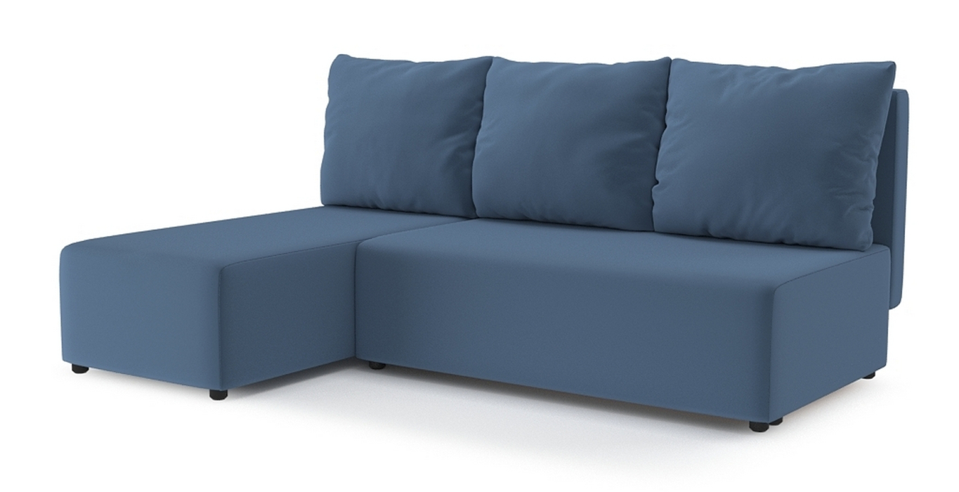 Диваны угловые в гостиную, Угловой диван Каир Lux, велюр, левый