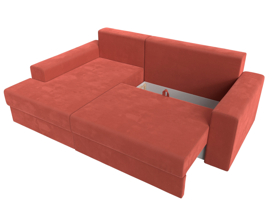 Офисные диваны, Угловой диван Майами левый угол, микровельвет