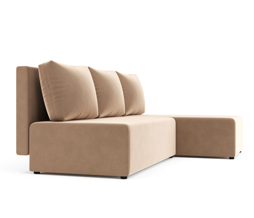 Диваны угловые в гостиную, Угловой диван-кровать Рим, велюр