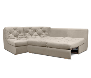 Модульный угловой диван Борнео со спальным местом, велюр