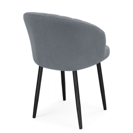 Стул на металлокаркасе Бэнбу некрутящийся marseille (чёрный)