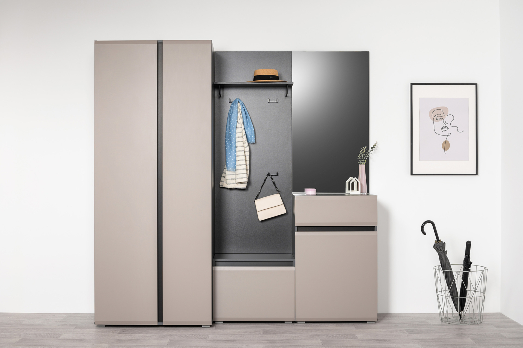 Зеркала в прихожую, Зеркало Сидней 17.12, антрацит