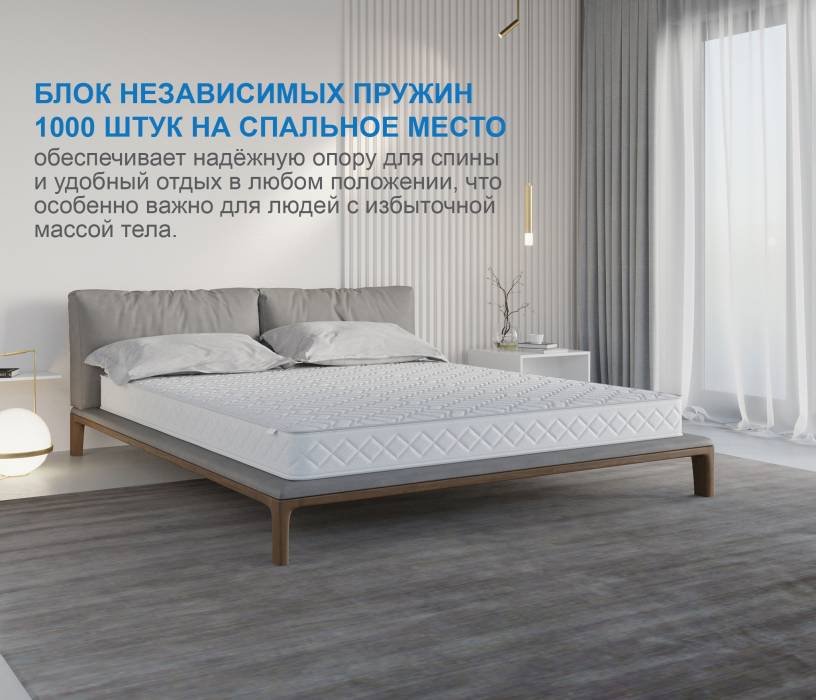 800 x 2000, Матрас Сити-Мадрид в чехле Cooler 800х2000