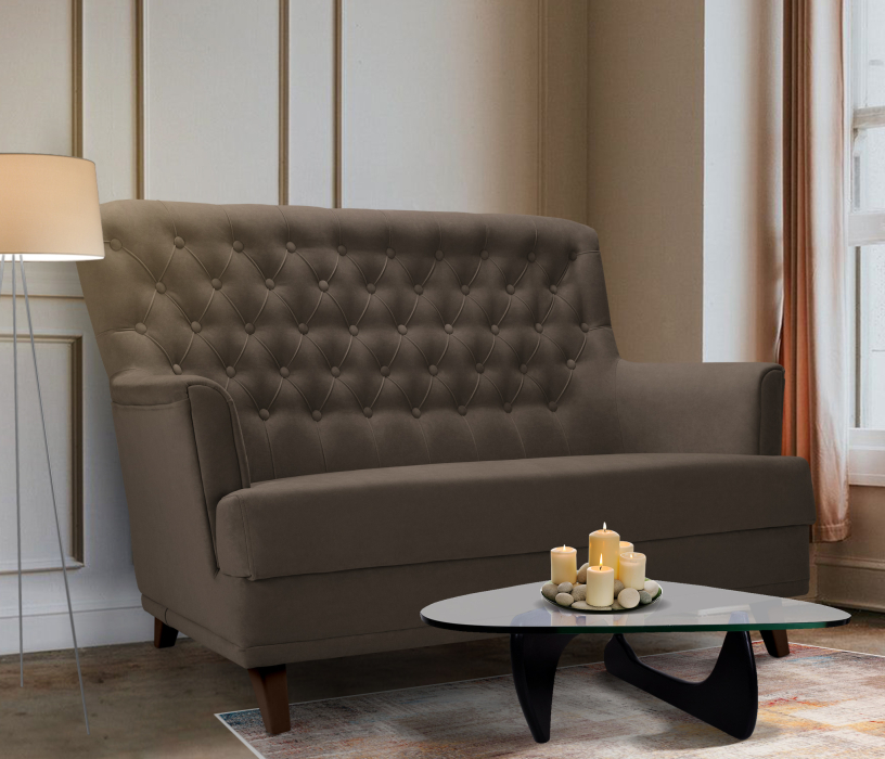 Диваны прямые кухонные, Диван прямой нераскладной Каприз, микровелюр