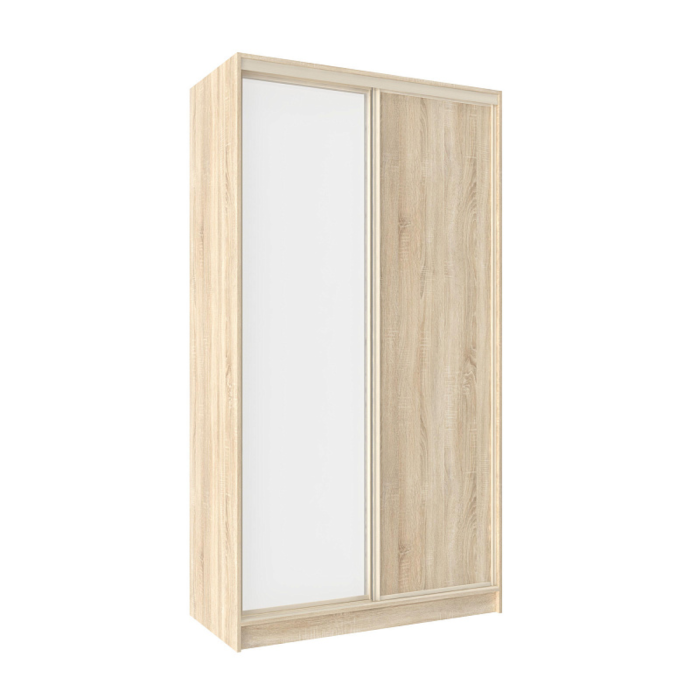 Шкафы-купе 2-х дверные, Шкаф-купе 2-дв  Домашний 1200 зеркало/лдсп  (в2295*ш1232*г595)