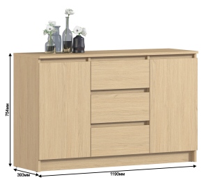 Комод Леон СБ-3290 Дуб Винченца