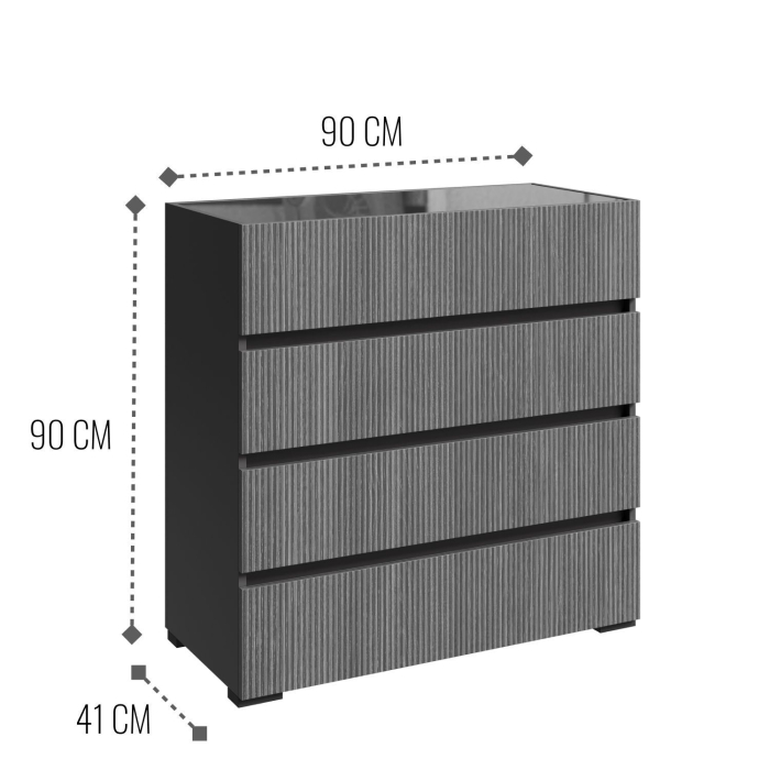 Комоды, Комод для вещей 90.1х42.1x90.2 см