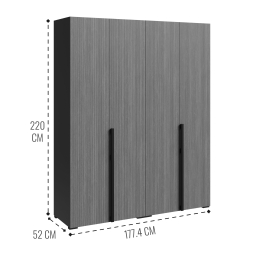 Шкаф Болонья в спальню 4-х дверный