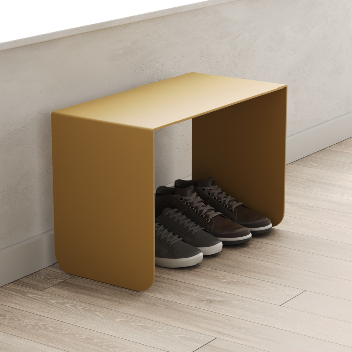 Журнальные столики, Журнальный столик металлический приставной RILONI Gold