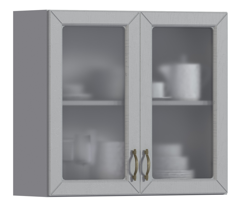 Сити, Сити шкаф навесной со стеклом 2 дв 80х72 см